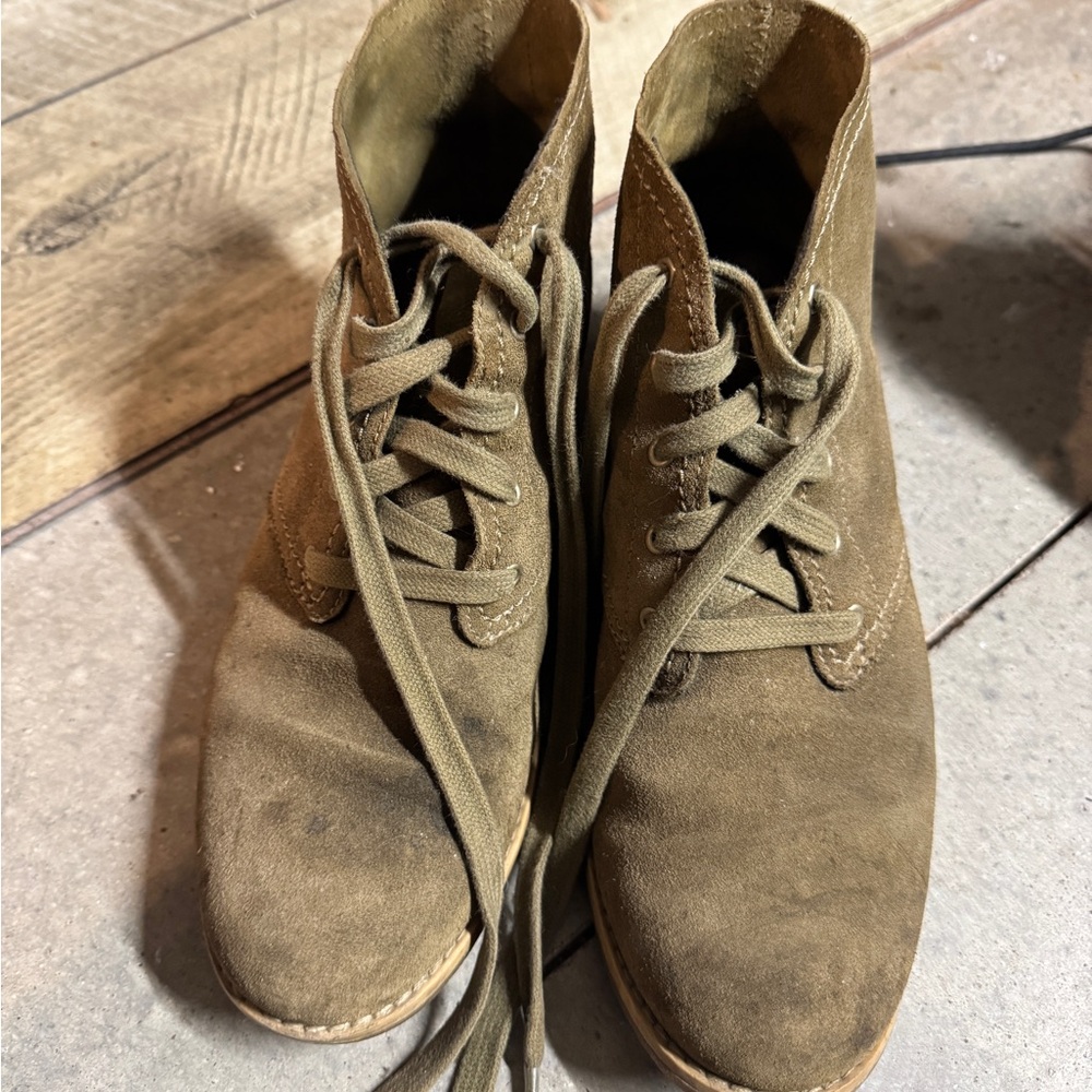 Timberland Green Leather Boots